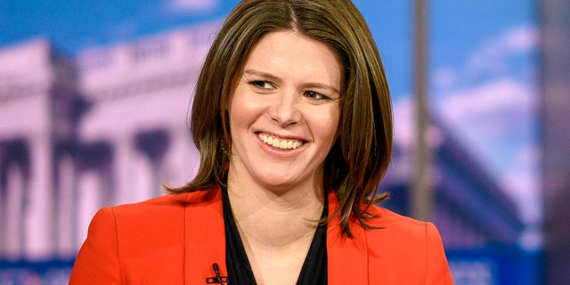 MEET THE PRESS -- Pictured: (l-r) -- Kasie Hunt, then-NBC News Capitol Hill Correspondent on "Meet the Press" in Washington, D.C., Sunday, March 10, 2019.  (Photo by: William B. Plowman/NBC)