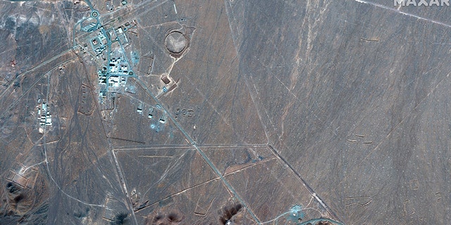 This Nov. 4, 2020, satellite photo by Maxar Technologies shows Iran's Fordo nuclear site. (Associated Press)