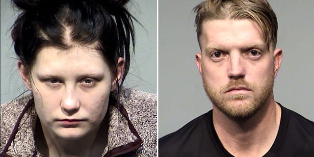 Olivia Jordan, left, and Richard Carlson were arrested and charged with the sales of fentanyl pills and possession of drugs/narcotics.