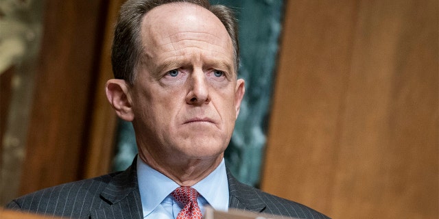 Sen. Pat Toomey, R-Pa., questions Treasury Secretary Steven Mnuchin during a Congressional Oversight Commission hearing on Capitol Hill in Washington, Dec. 10. (Sarah Silbiger/The Washington Post via AP, Pool)