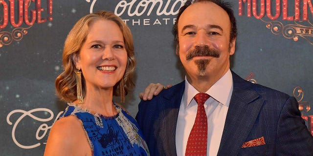 Rebecca Luker and her husband Danny Burstein. (Photo by Paul Marotta/Getty Images for Emerson Colonial Theatre)