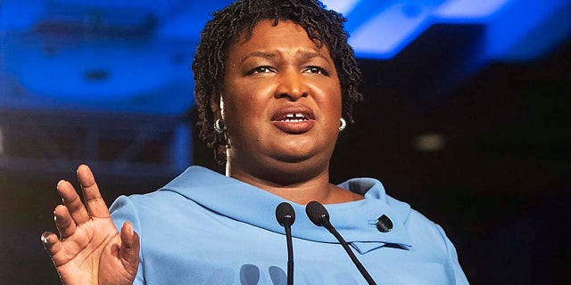 Former Georgia Democratic State Representative Stacey Abrams is shown.