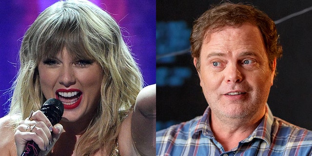 Taylor Swift got into a brief Twitter exchange with 'The Office' star Rainn Wilson.