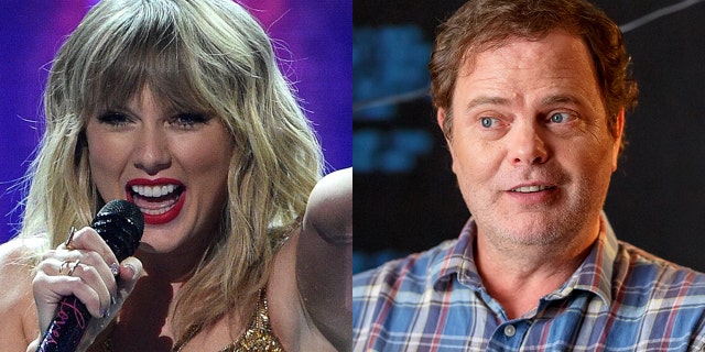 Taylor Swift got into a brief Twitter exchange with 'The Office' star Rainn Wilson.