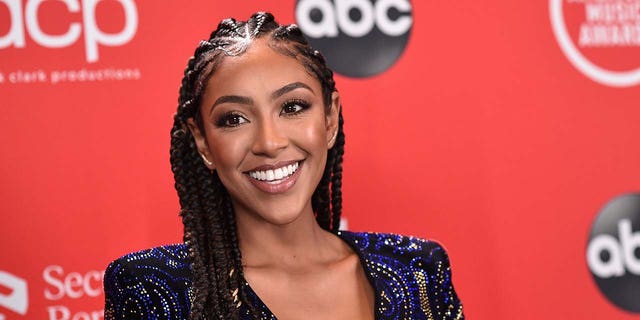 'Bachelorette' Tayshia Adams accepted a marriage proposal from Zac Clark, a 36-year-old addiction specialist from New Jersey. (ABC via Getty Images) 