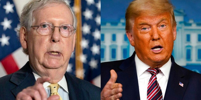 There's no way Sen. Mitch McConnell, left, will vote to convict President Trump, TV host Bill Maher insisted Friday night.