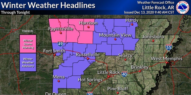 Arkansas Winter Weather Predictions 2023 - 2023