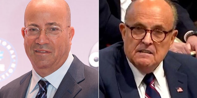 CNN's Jeff Zucker, left, referred to Rudy Giuliani as a "useful idiot."