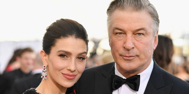 Hilaria Baldwin and Alec Baldwin attend the 25th Annual Screen Actors Guild Awards at The Shrine Auditorium on Jan. 27, 2019, in Los Angeles. 