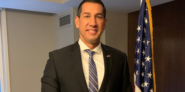 Rep.-elect Kai Kahele of Hawaii's Second Congressional District arrives in Washington for congressional orientation in November 2020. Kahele made history as just the second Native Hawaiian elected to Congress to represent Hawaii since it became the 50th state in 1959. (Marisa Schultz/Fox News)