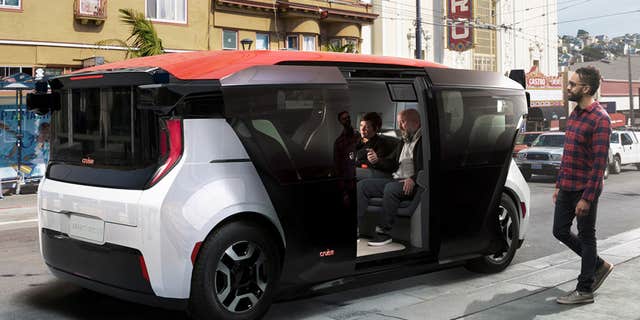 The Cruise Origin is a fully autonomous electric taxi GM plans to begin producing soon.