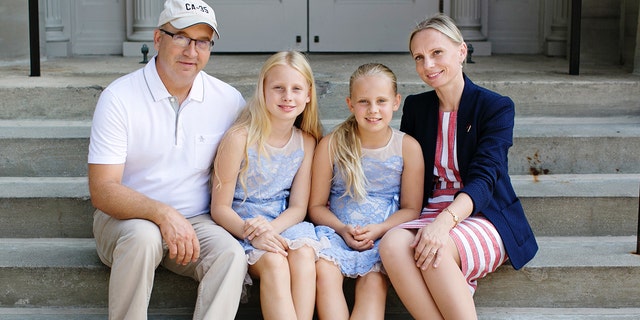 Rep.-elect Victoria Spartz, R-Ind., with her husband, Jason, and two daughters. (Courtesy Victoria Spartz for Congress)