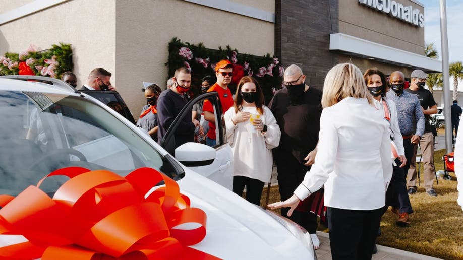 McDonald's surprises family with car