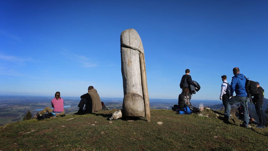 Phallic landmark statue in Germany mysteriously disappears; police investigating