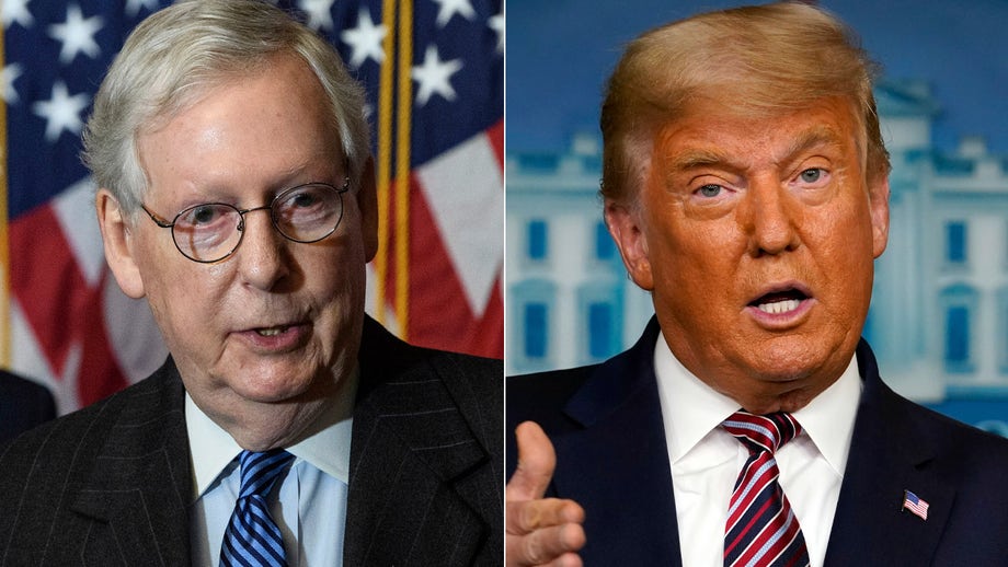 Trump accuses McConnell, others in GOP of failing to fight for him