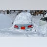 My car in Clifton Park, NY. Where I am in the Capital Region we woke up Dec 17th, to roughly 2 feet and the plows left us a little extra! How thoughtful 😂 Laura Huggins
