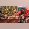 My names Amanda Northrup Me and my family are thankful this Christmas to be together. We are thankful to be healthy.Our senior adopted dog "Albert" with my daughter Coco.