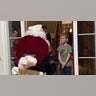 Our grandchildren were very excited and on their best behavior to see Santa standing at the door for an impromptu visit.