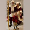 Every year, one of my friends parents dress up as Santa and Mrs. Santa Claus. We were able to get pictures in my friends living room instead of at the Christmas party they usually do. This is my granddaughter, Renlee, who is five months old and my grandson, Cooper, who is three. My grandson was a little hesitant and It took us bribing him with ice cream to even get this close to Santa. The other photo is our family together.(We live in Nampa, Idaho and are allowed to not wear masks and are allowed to have smaller gatherings) ;-) Crystal Fuhriman
