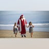 My having fun with Santa in the Sand picture shoot.