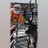 Santa came to visit the reindeer this past summer at Cougar Mountain Zoo in Issaquah WA.