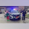 Police cruiser Christmas pic