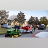 Our community Santa Parade - Stonehurst Plantation, St Augustine, FL - Homemade sleigh w/Santa and 1000 bags of candy. We brought Santa to every home. And we collected 500 pounds of food for our local food bank. Thanks Steve Burton