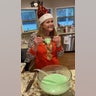 Every year the kids and grandkids come over and we make Christmas cookies and watch Christmas Vacation. This year we added reindeer games. We had the best time. They took this picture of me drinking from my moose glass.