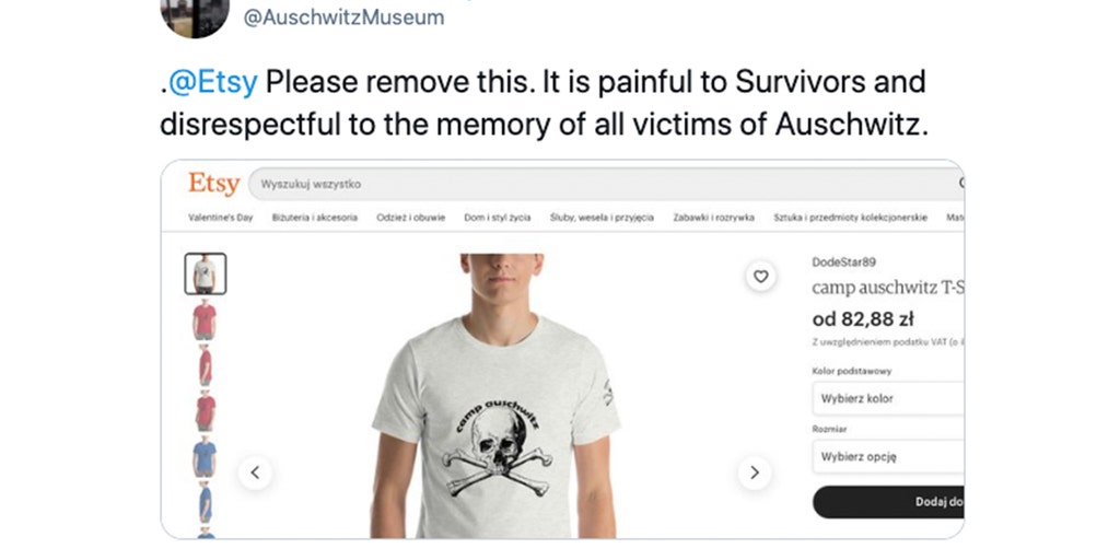 Etsy pulls 'Camp Auschwitz' shirt after Auschwitz Memorial spots item for sale on site - Vimarsana News
