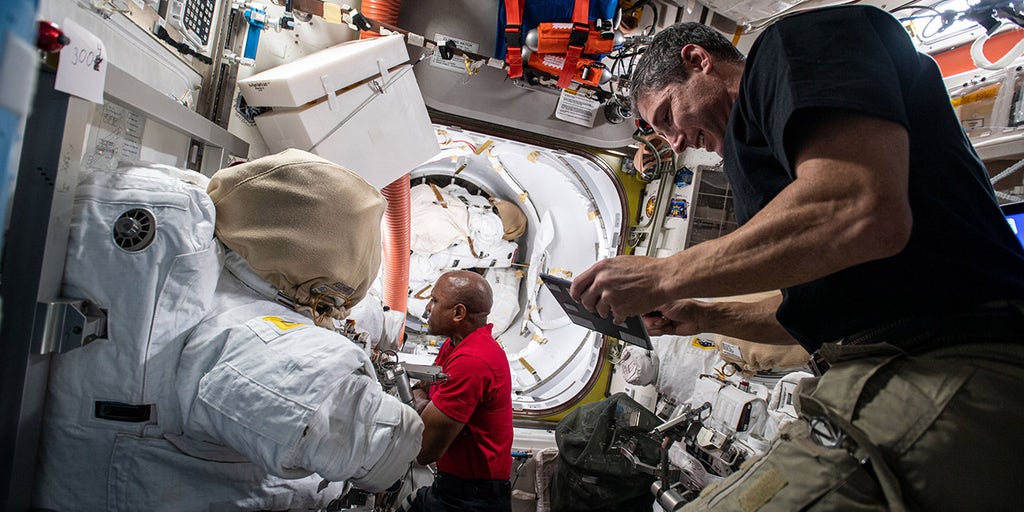 ISS astronauts take 237th spacewalk to conduct maintenance - Vimarsana News