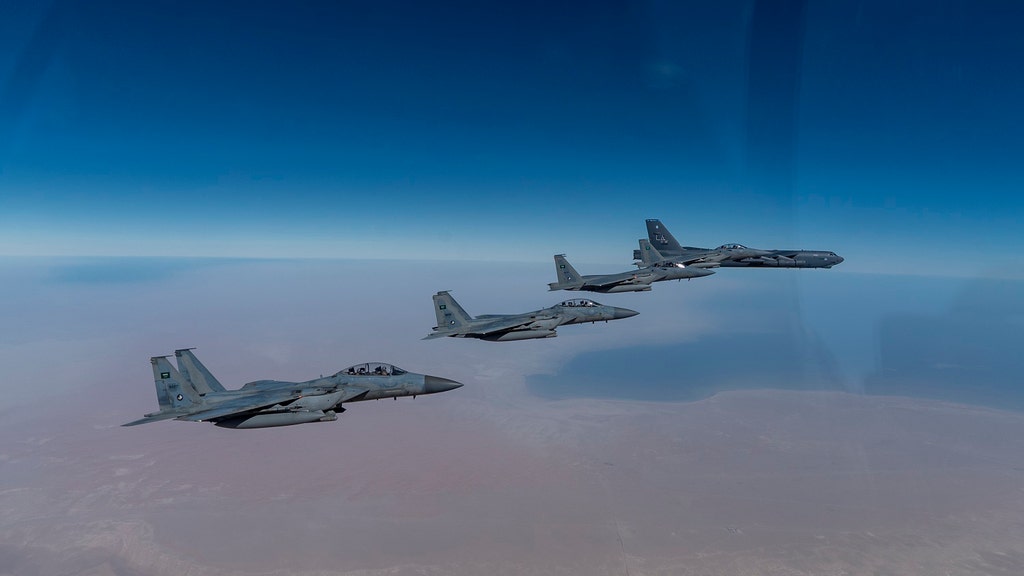 Bombers fly over Persian Gulf in first show of force under President Biden