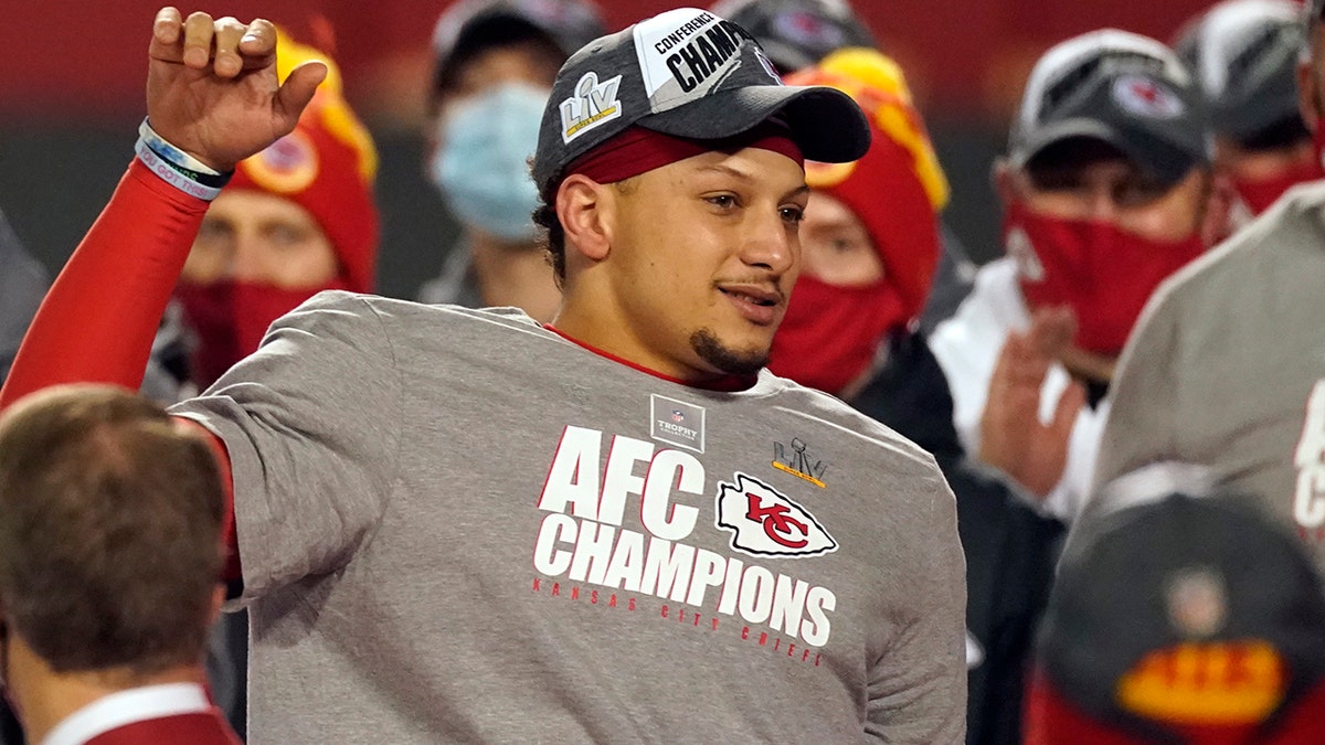 Mahomes at 2021 AFC championship