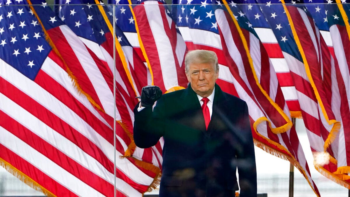 President Donald Trump arrives to speak at a rally Wednesday, Jan. 6, 2021, in Washington. (AP Photo/Jacquelyn Martin)