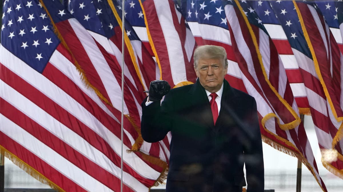 President Trump arrives to speak at a rally Wednesday, Jan. 6, 2021, in Washington. (AP Photo/Jacquelyn Martin)