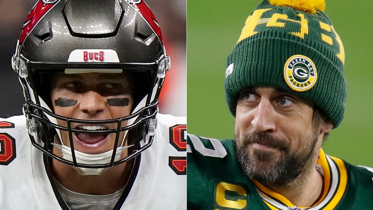 Tom Brady Aaron Rodgers The Center Of Attention Ahead Of Nfc Championship Fox News