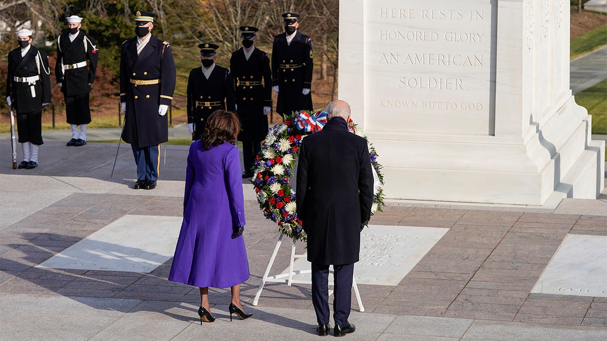 Biden, Harris Partake In Arlington Wreath Laying Ceremony | Fox News