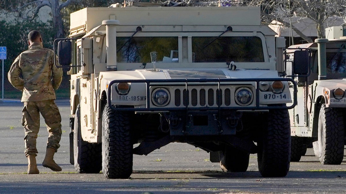 California National Guard at work