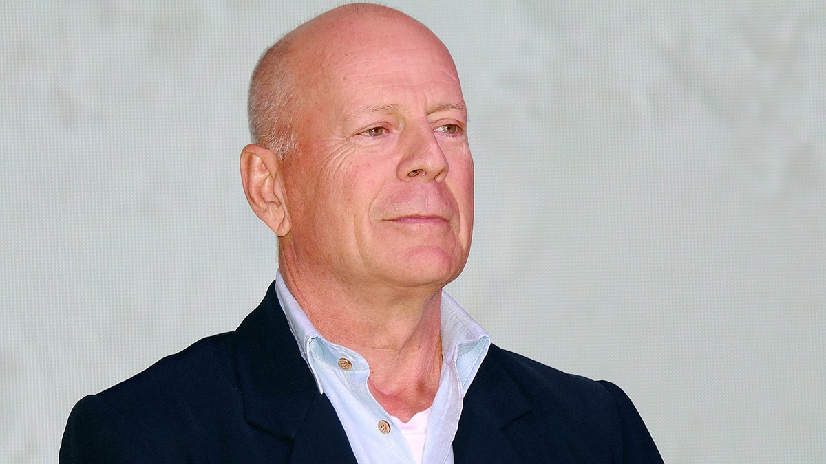 Bruce Willis in Shanghai, China.