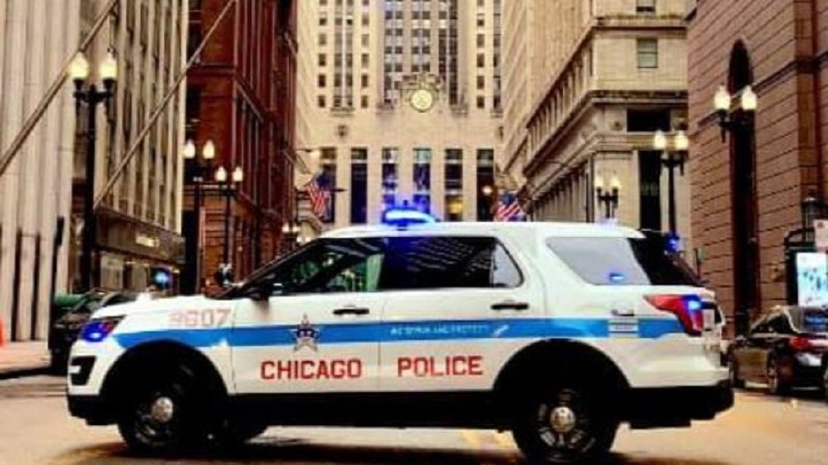 chicago police car parked on the street