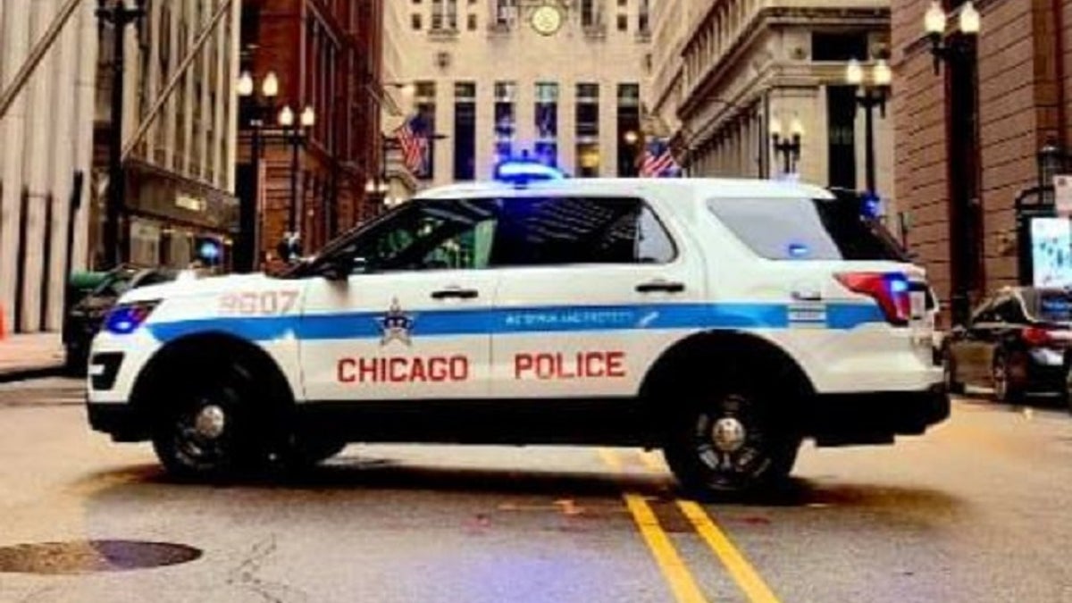 chicago police car parked on the street