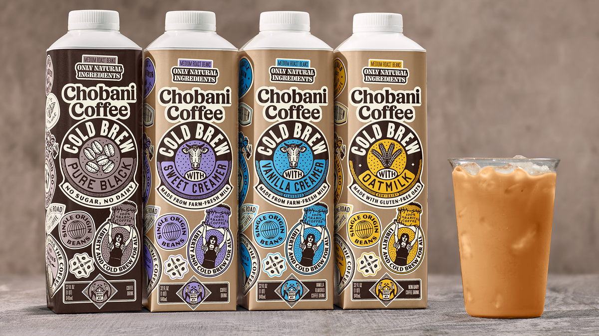 Chobani is launching four new cold brew coffee products. (Chobani).