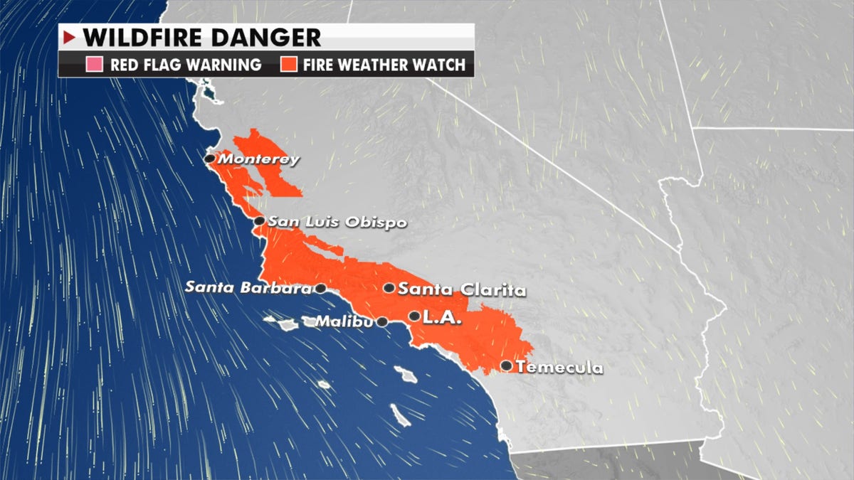 Experts have warned of potential wildfires.