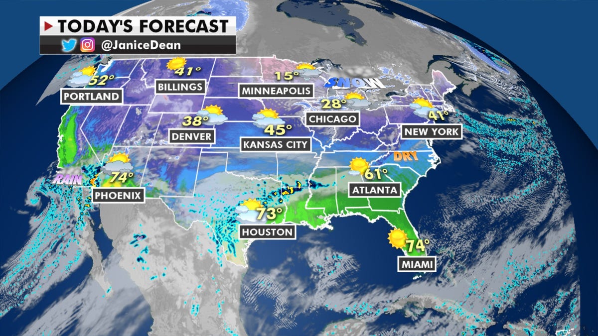 Weather graphic for Jan. 19, 2021.