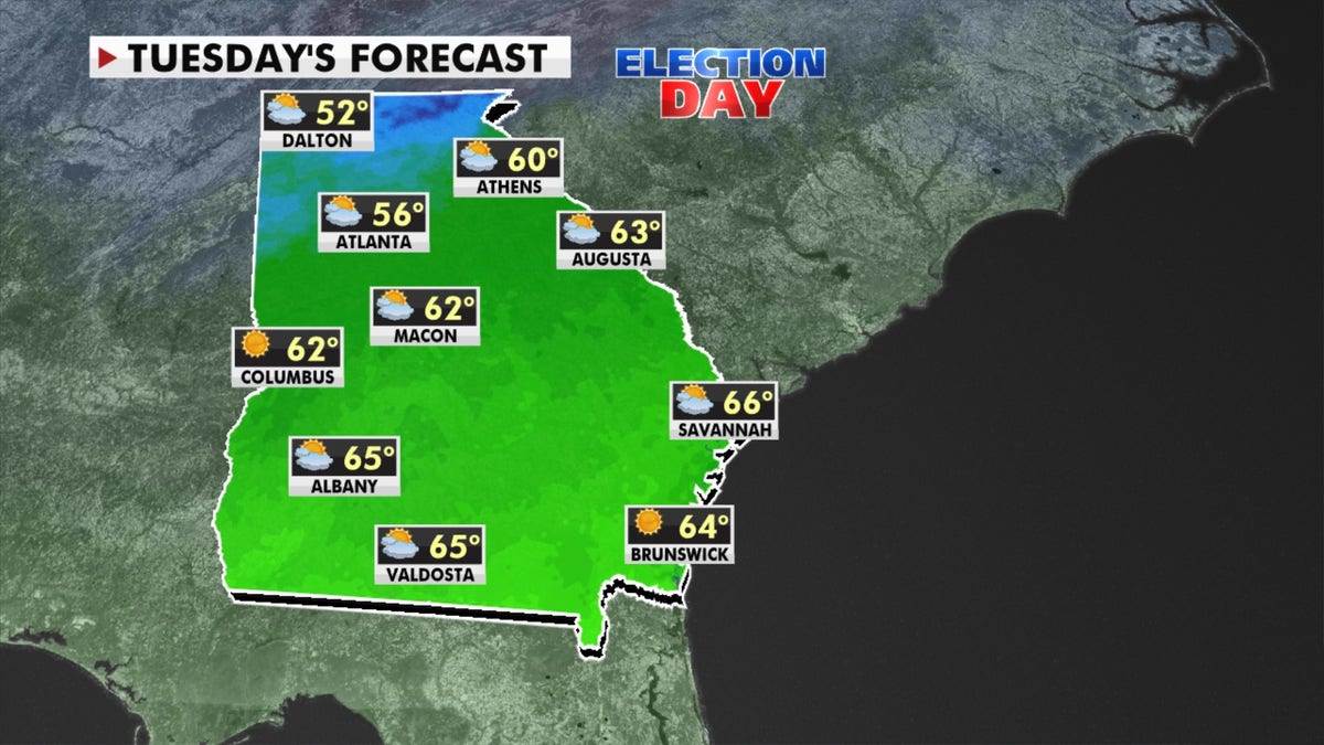 Georgia weather forecast for Jan. 5, 2021. (Fox News)