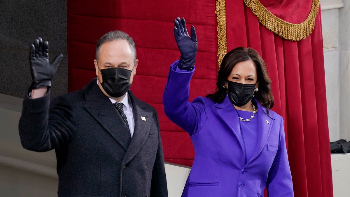 Vice President Kamala Harris, seen here prior to her swearing in on Jan. 20, 2021, wore fashions designed by two Black Americans for the historic inauguration. (Photo by Drew Angerer/Getty Images)