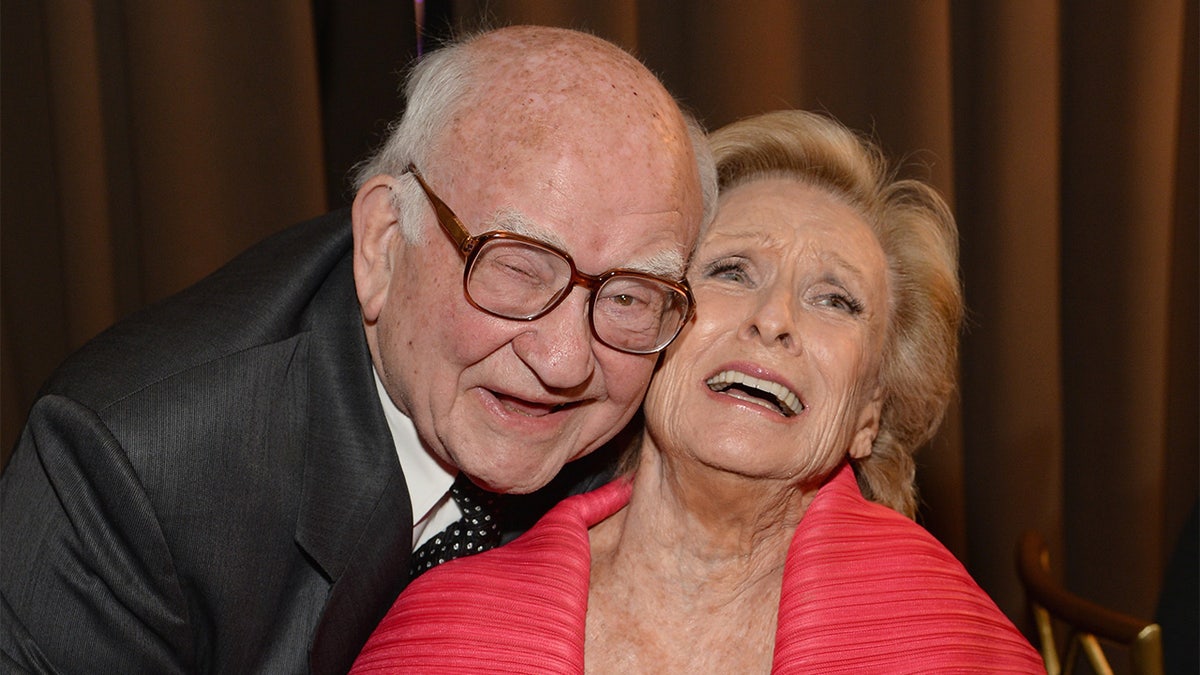 Honoree Ed Asner (L) and actress Cloris Leachman attend The Humane Society Of The United States' Los Angeles Benefit Gala at the Beverly Wilshire Hotel on May 16, 2015, in Beverly Hills, California.