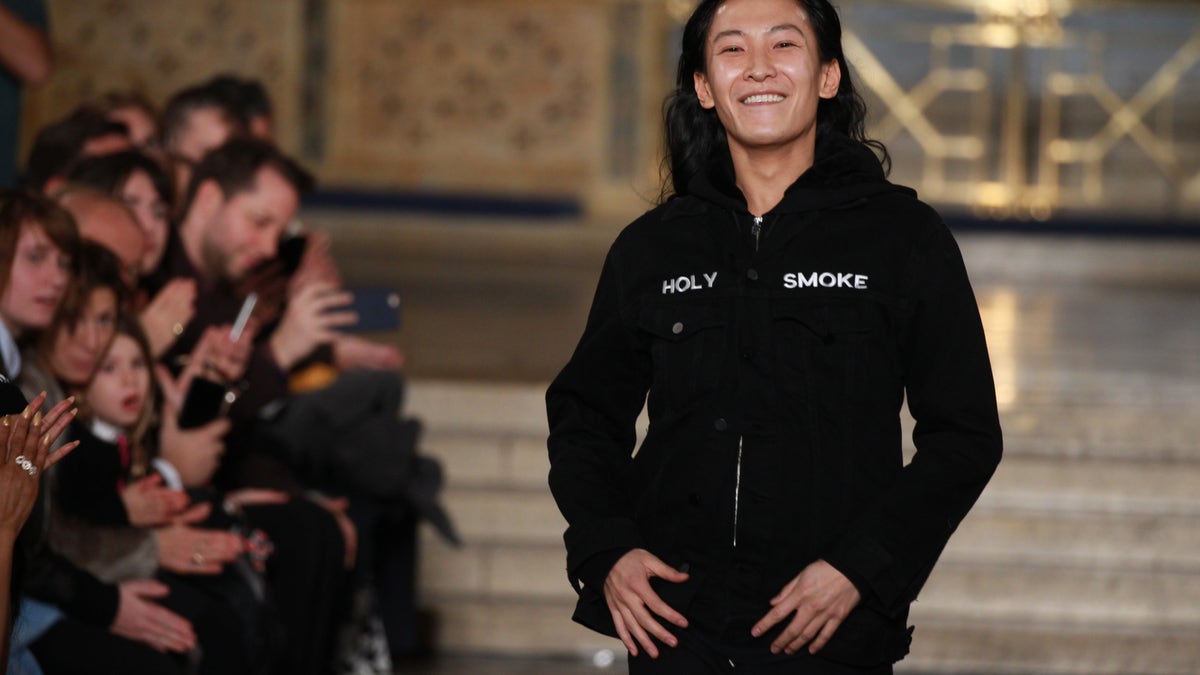 Alexander Wang walks the runway during the Alexander Wang show as a part of Fall 2016 New York Fashion Week at St. Bartholomew's Church in February 2016 in New York City. (Antonio de Moraes Barros Filho/FilmMagic)