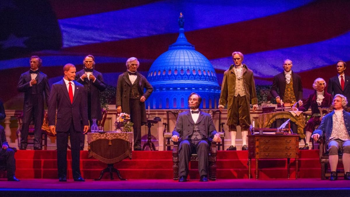 The Hall of Presidents was listed as being "closed for refurbishment" Wednesday. 