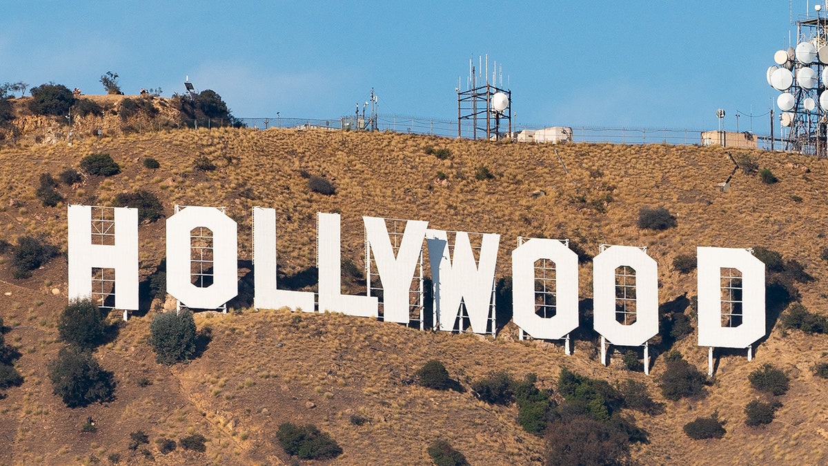 Hollywood sign on mountain