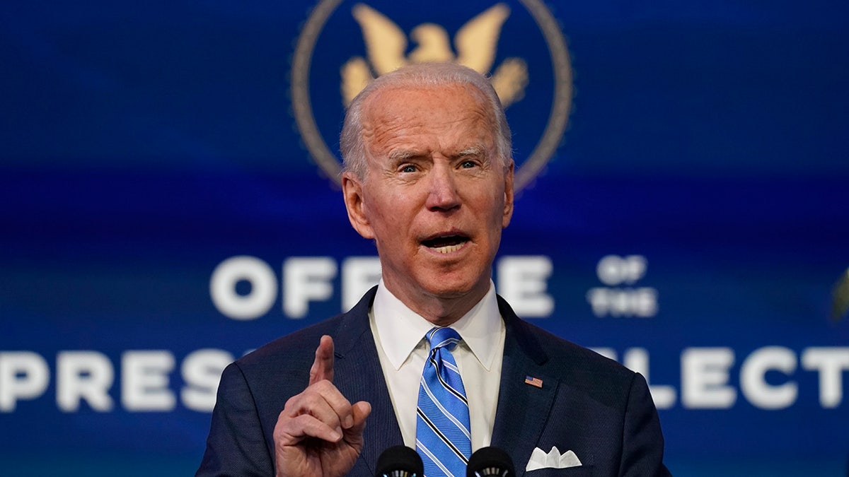 President-elect Joe Biden speaks during an event at The Queen theater, Thursday, Jan. 14, 2021, in Wilmington. Hearings on Biden's Cabinet nominees are set to begin Tuesday. 